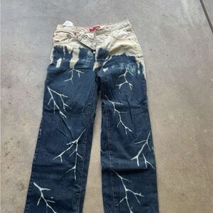 Positano Denim Bleached Jeans Size 32 – Custom Streetwear